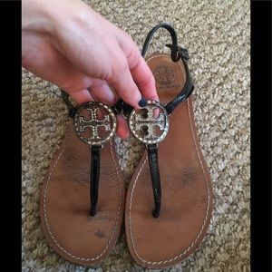 Tory Burch Crystal Medallion Sandals